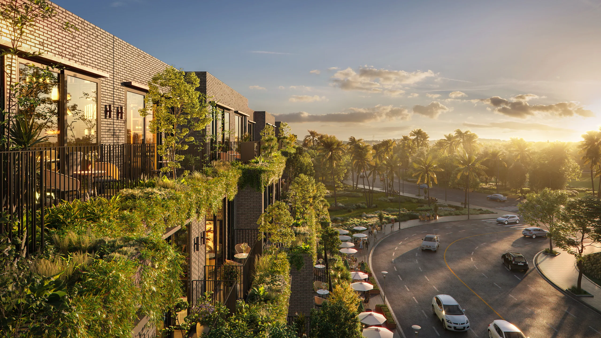 Eco Park - Shop House — 3D Image